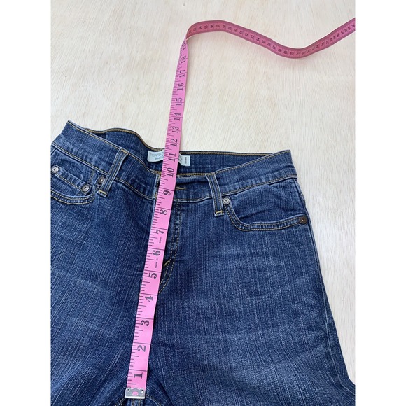 Levis 512 Perfectly Slimming Bootcut Jeans 8M (26.5x28.5)Medium Wash Embellished - Picture 5 of 7